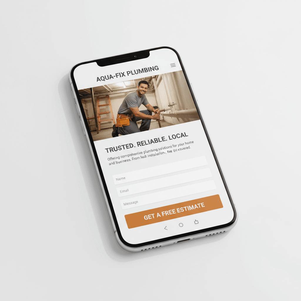 Starter Website on mobile phone